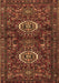 Machine Washable Persian Brown Traditional Rug, wshtr2334brn