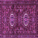 Square Machine Washable Persian Purple Traditional Area Rugs, wshtr2334pur