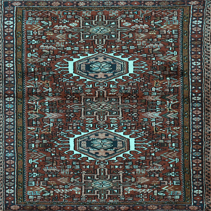 Square Persian Light Blue Traditional Rug, tr2334lblu