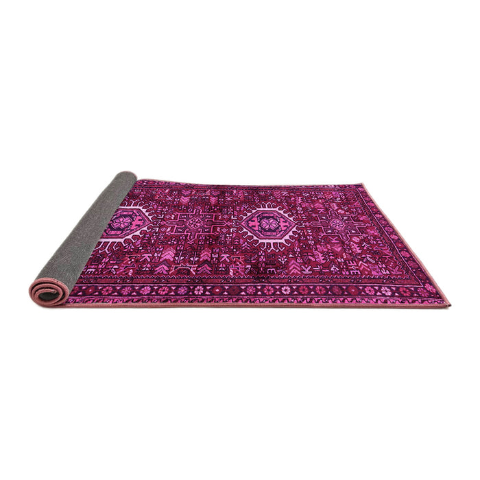 Sideview of Persian Pink Traditional Rug, tr2334pnk