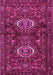 Machine Washable Persian Pink Traditional Rug, wshtr2334pnk