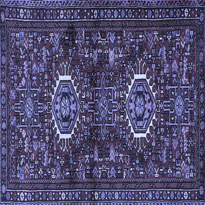 Square Persian Blue Traditional Rug, tr2334blu