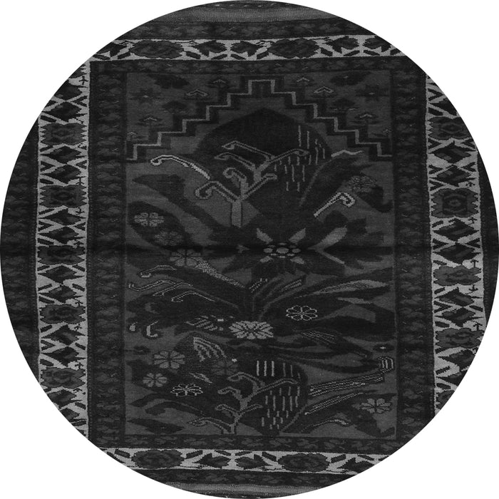 Machine Washable Persian Gray Traditional Rug, wshtr2335gry