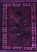 Machine Washable Persian Purple Traditional Area Rugs, wshtr2335pur