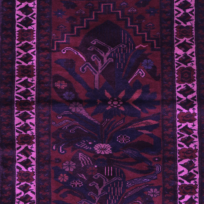 Machine Washable Persian Purple Traditional Area Rugs, wshtr2335pur