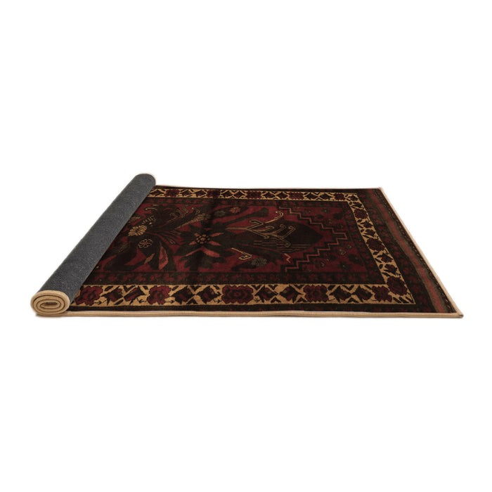 Sideview of Persian Brown Traditional Rug, tr2335brn