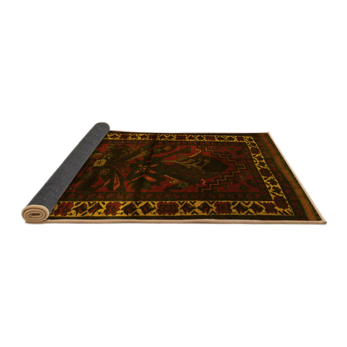 Sideview of Persian Yellow Traditional Rug, tr2335yw