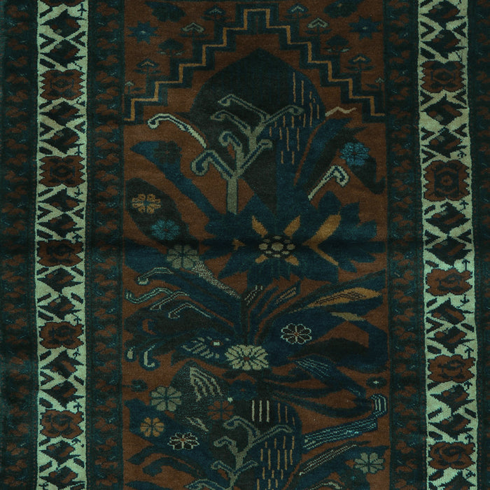 Machine Washable Persian Turquoise Traditional Area Rugs, wshtr2335turq