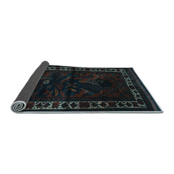 Sideview of Persian Light Blue Traditional Rug, tr2335lblu