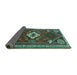 Sideview of Persian Turquoise Traditional Rug, tr2336turq