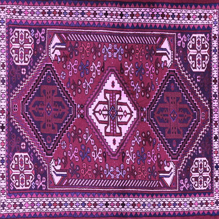 Square Persian Purple Traditional Rug, tr2336pur