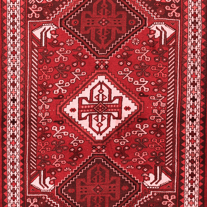 Machine Washable Persian Red Traditional Rug, wshtr2336red