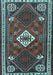 Machine Washable Persian Light Blue Traditional Rug, wshtr2336lblu