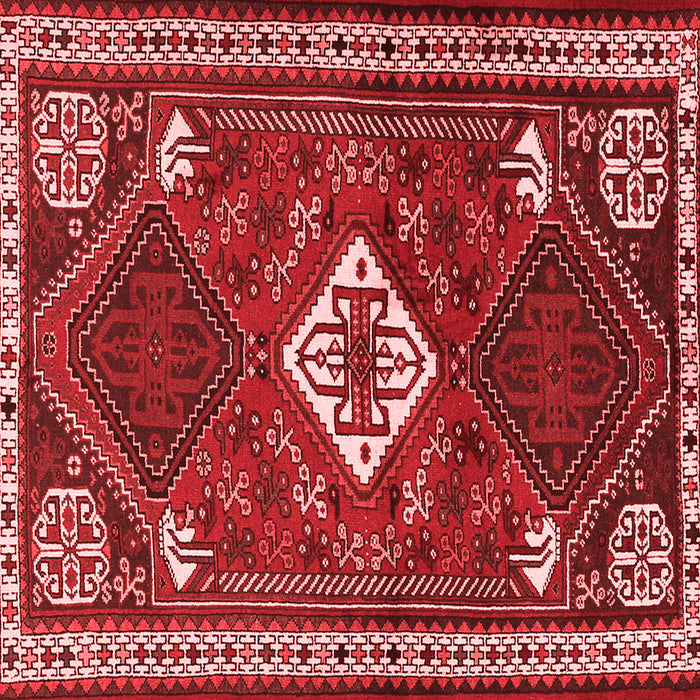 Machine Washable Persian Red Traditional Rug, wshtr2336red