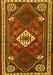 Machine Washable Persian Yellow Traditional Rug, wshtr2336yw