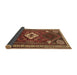 Sideview of Persian Brown Traditional Rug, tr2336brn