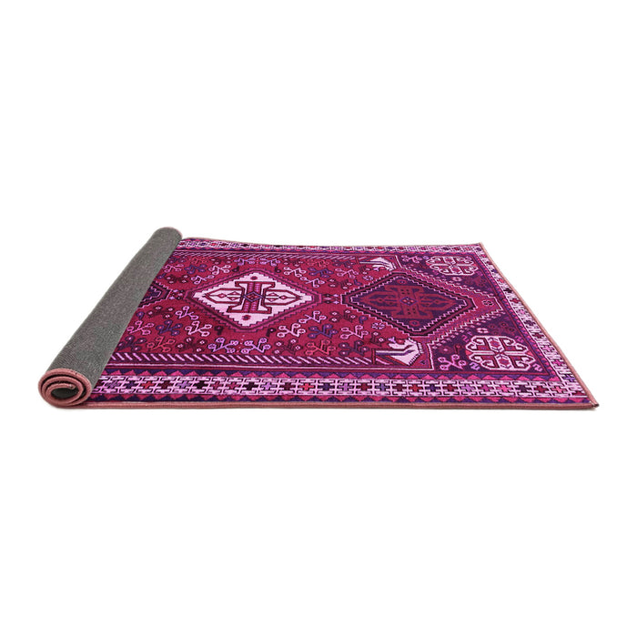Sideview of Persian Pink Traditional Rug, tr2336pnk