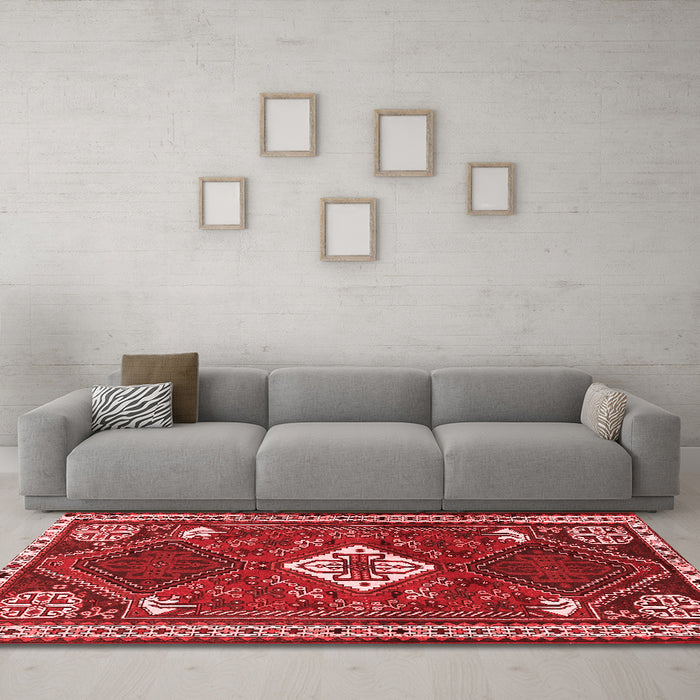 Traditional Red Washable Rugs