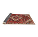 Sideview of Traditional Orange Salmon Pink Persian Rug, tr2337