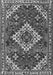 Serging Thickness of Machine Washable Persian Gray Traditional Rug, wshtr2337gry