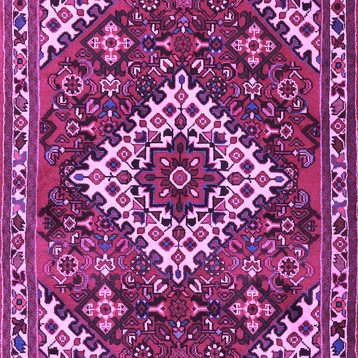 Machine Washable Persian Purple Traditional Area Rugs, wshtr2337pur