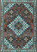 Machine Washable Persian Light Blue Traditional Rug, wshtr2337lblu