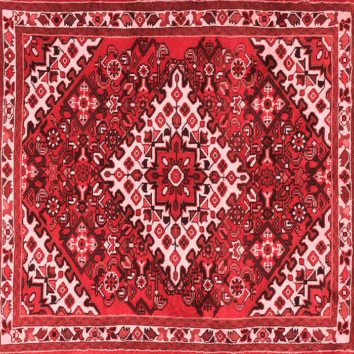 Machine Washable Persian Red Traditional Rug, wshtr2337red