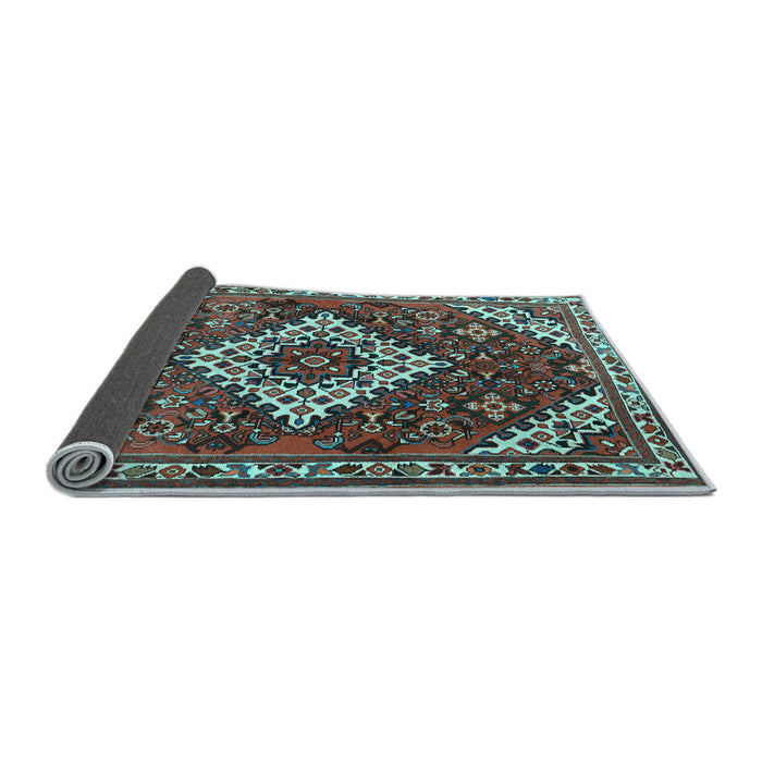 Sideview of Persian Light Blue Traditional Rug, tr2337lblu