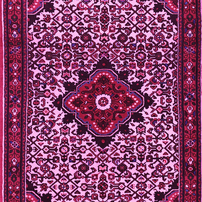 Machine Washable Persian Pink Traditional Rug, wshtr2338pnk