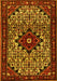 Machine Washable Persian Yellow Traditional Rug, wshtr2338yw