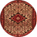 Machine Washable Persian Orange Traditional Area Rugs, wshtr2338org