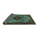 Sideview of Persian Turquoise Traditional Rug, tr2338turq