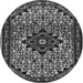 Square Persian Gray Traditional Rug, tr2338gry