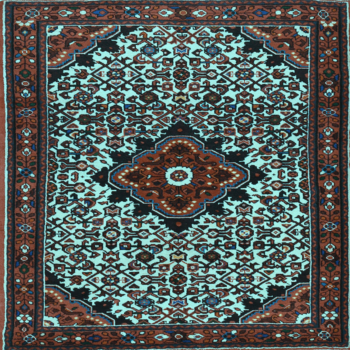 Square Persian Light Blue Traditional Rug, tr2338lblu