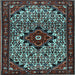 Square Persian Light Blue Traditional Rug, tr2338lblu
