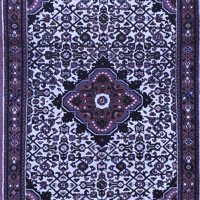 Machine Washable Persian Blue Traditional Rug, wshtr2338blu