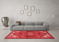 Machine Washable Persian Red Traditional Rug, wshtr2339red