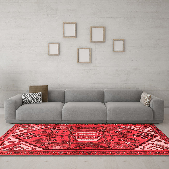 Traditional Red Washable Rugs