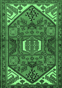 Persian Emerald Green Traditional Rug, tr2339emgrn