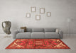 Machine Washable Persian Orange Traditional Area Rugs in a Living Room, wshtr2339org