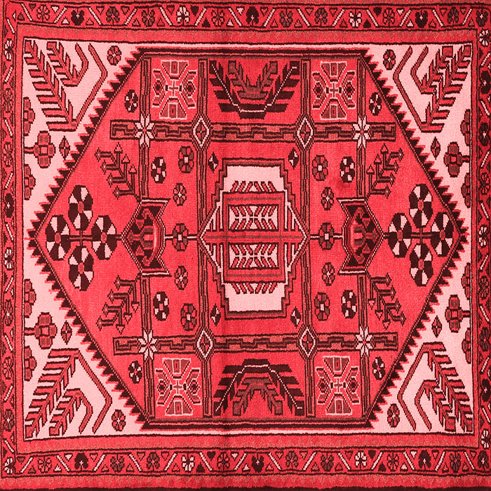 Machine Washable Persian Red Traditional Rug, wshtr2339red