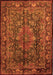 Medallion Orange Traditional Rug, tr233org