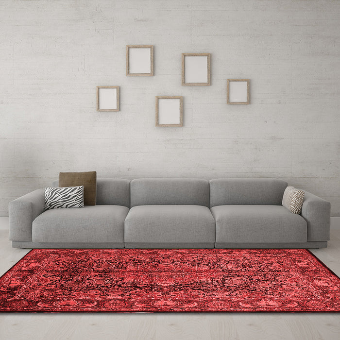 Traditional Red Washable Rugs