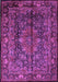 Medallion Purple Traditional Rug, tr233pur