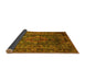 Sideview of Medallion Yellow Traditional Rug, tr233yw