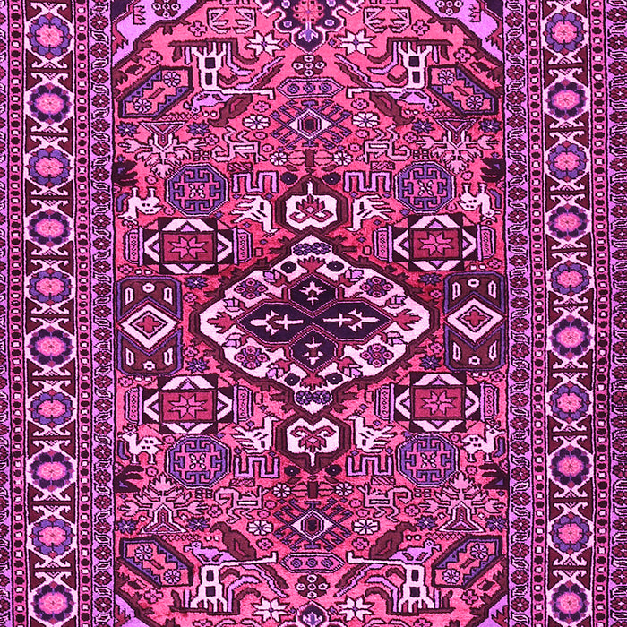 Machine Washable Persian Pink Traditional Rug, wshtr2340pnk