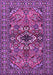 Machine Washable Persian Purple Traditional Area Rugs, wshtr2340pur