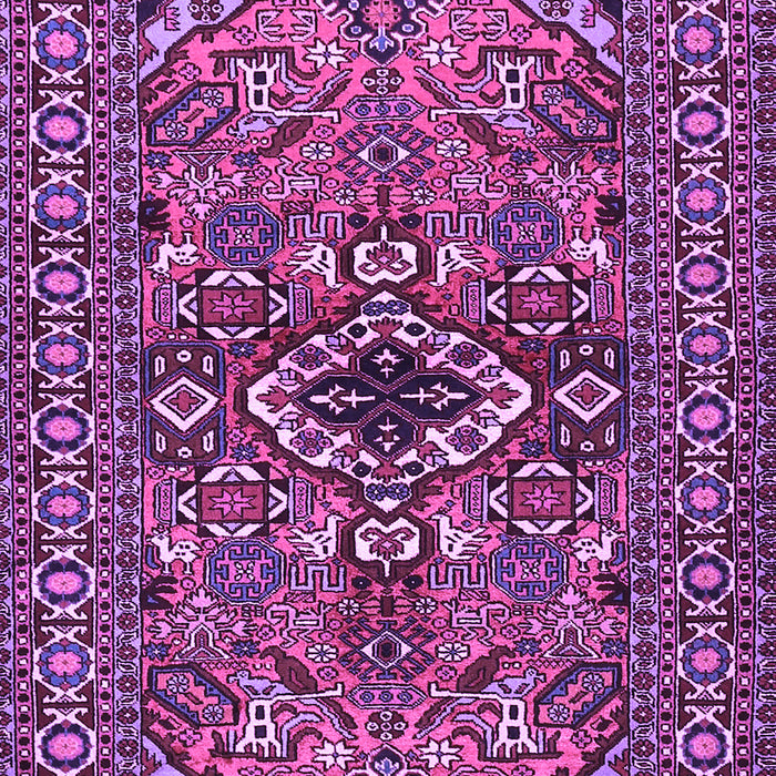 Machine Washable Persian Purple Traditional Area Rugs, wshtr2340pur