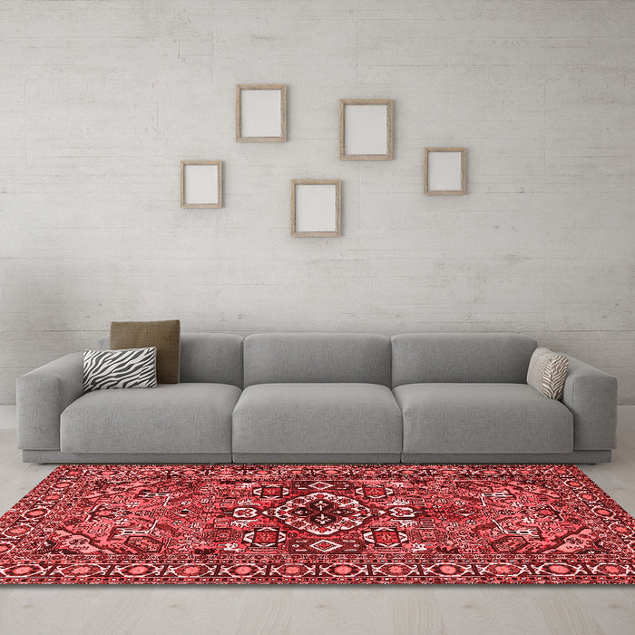 Traditional Red Washable Rugs