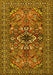 Machine Washable Persian Yellow Traditional Rug, wshtr2340yw